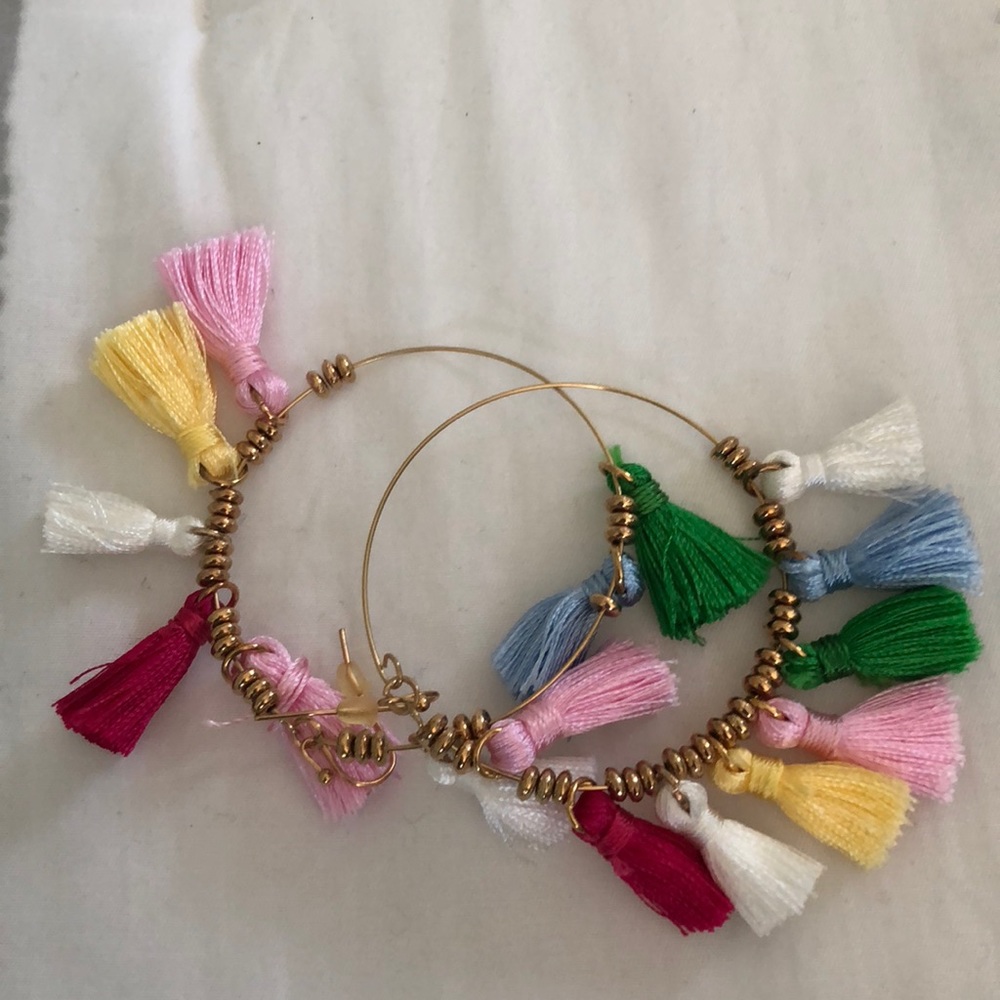 tassel earrings NWOT!!